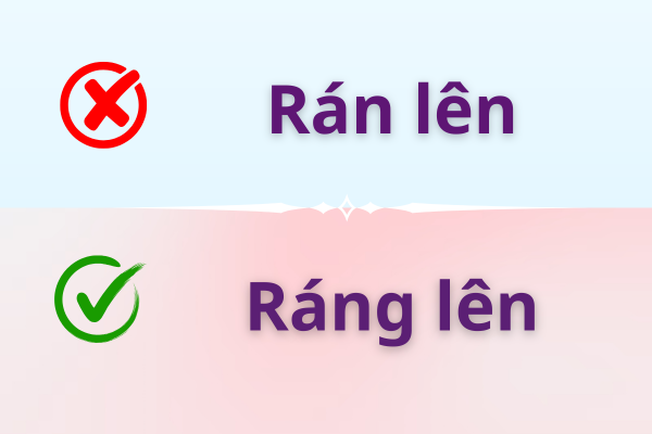 Ráng lên hay rán lên