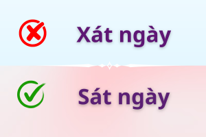 Sát ngày hay xát ngày