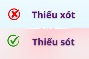 Thiếu sót hay thiếu xót