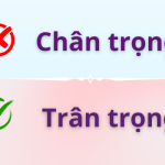 Trân trọng hay chân trọng