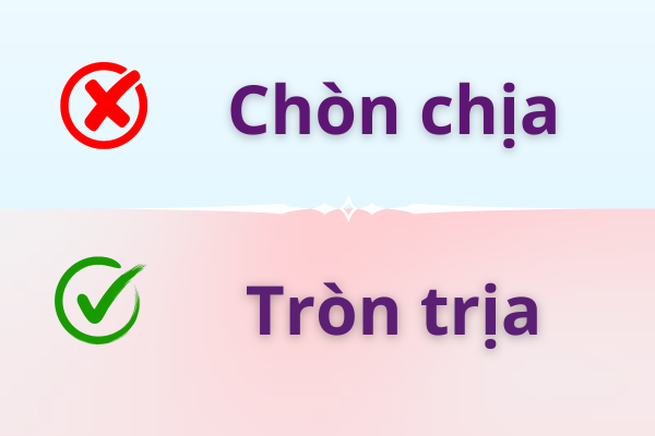 Tròn trịa hay Chòn chịa