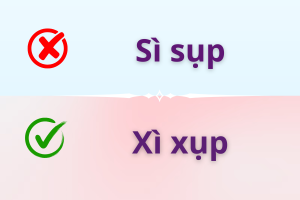 Xì xụp hay sì sụp