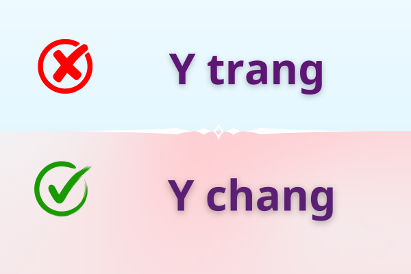 Y trang hay y chang