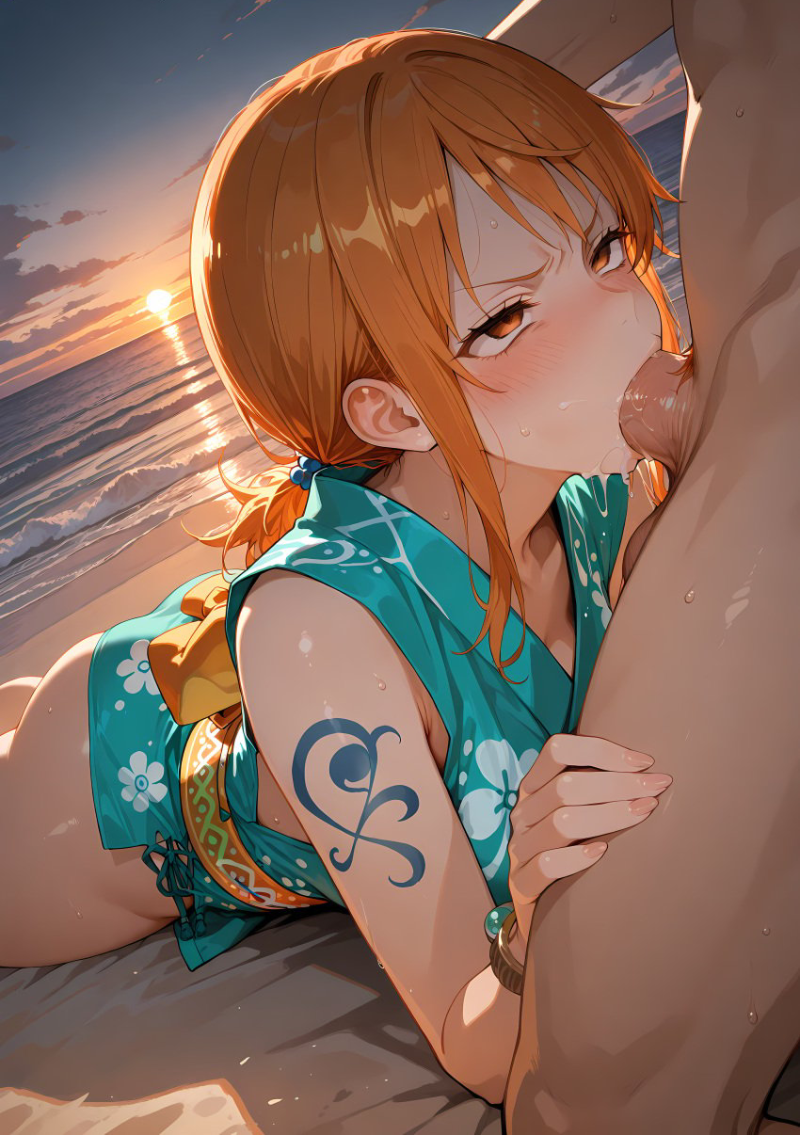 hentai 3d one piece nhân vật nữ mặc như không 