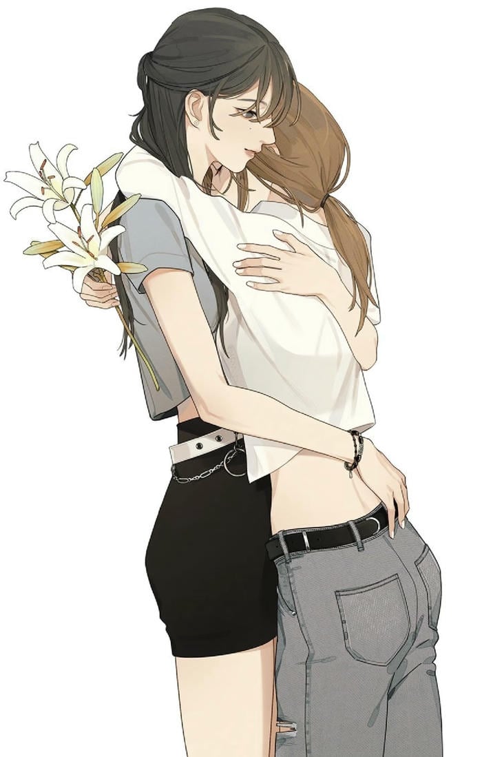 ảnh anime bách hợp xinh xắn