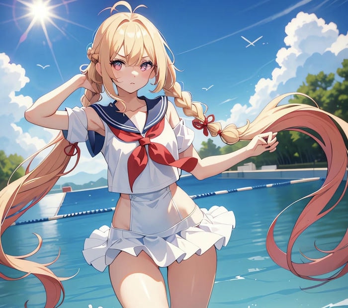 ảnh anime bikini dễ thương