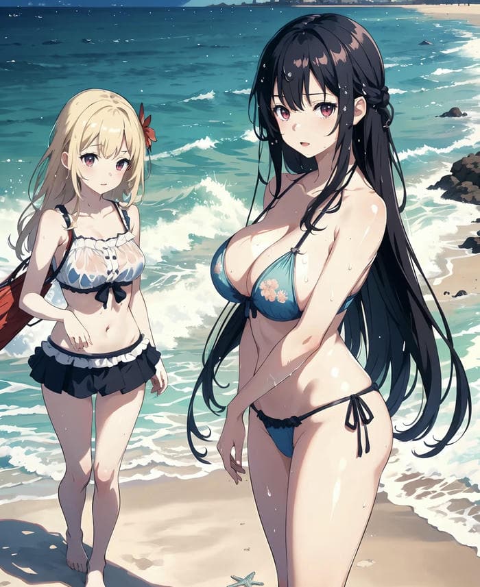ảnh anime bikini nghệ thuật