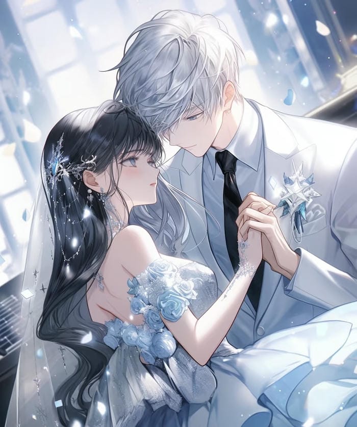 ảnh anime cặp đôi nắm tay