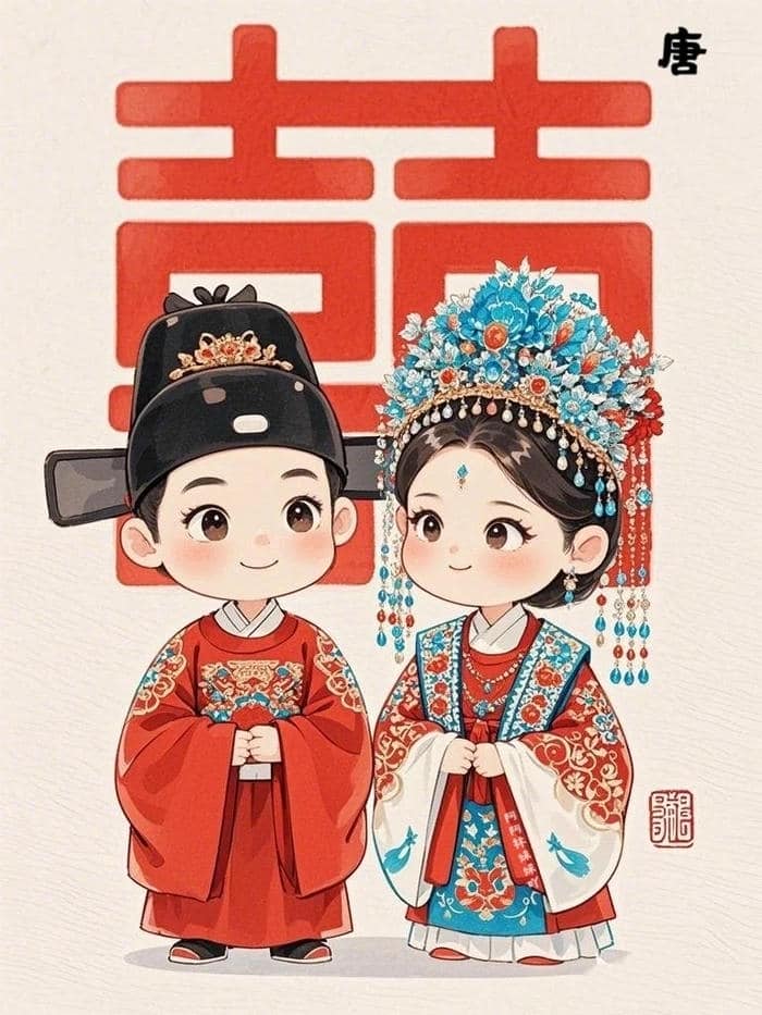 ảnh anime cô dâu chú rể cảm động