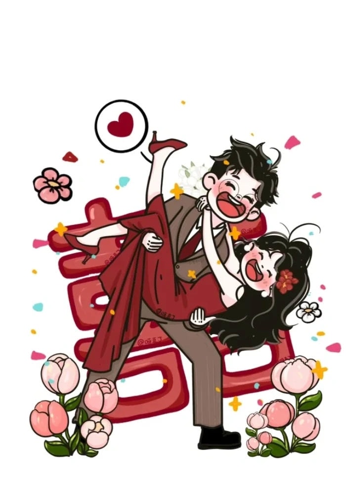 ảnh anime cô dâu chú rể dễ thương