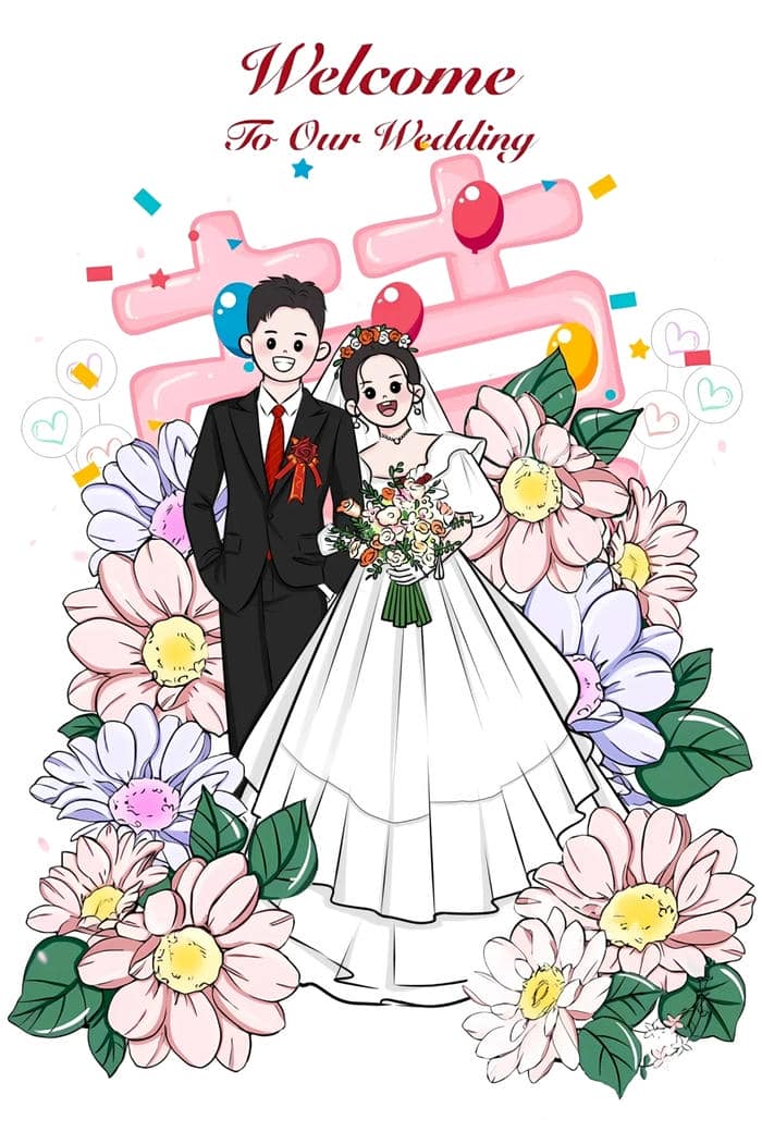 ảnh anime cô dâu chú rể đẹp