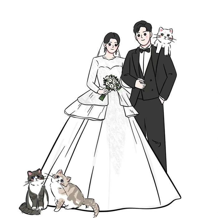 ảnh anime cô dâu chú rể ngầu