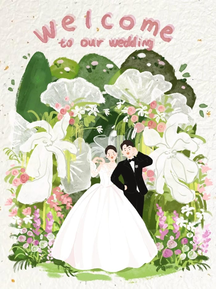 ảnh anime cô dâu chú rể ngọt ngào