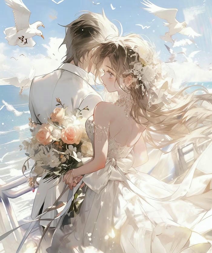 ảnh anime cưới nghệ thuật