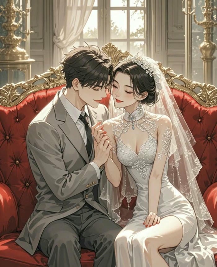 ảnh anime cưới tình cảm