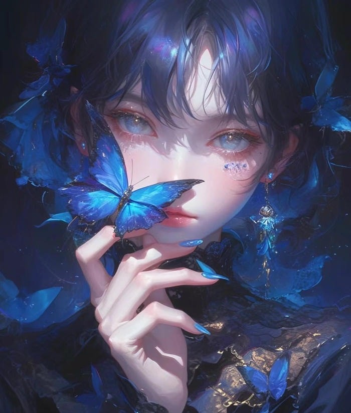 ảnh anime cute buồn