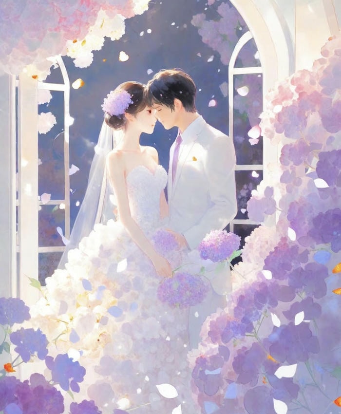 ảnh anime đám cưới lãng mạn