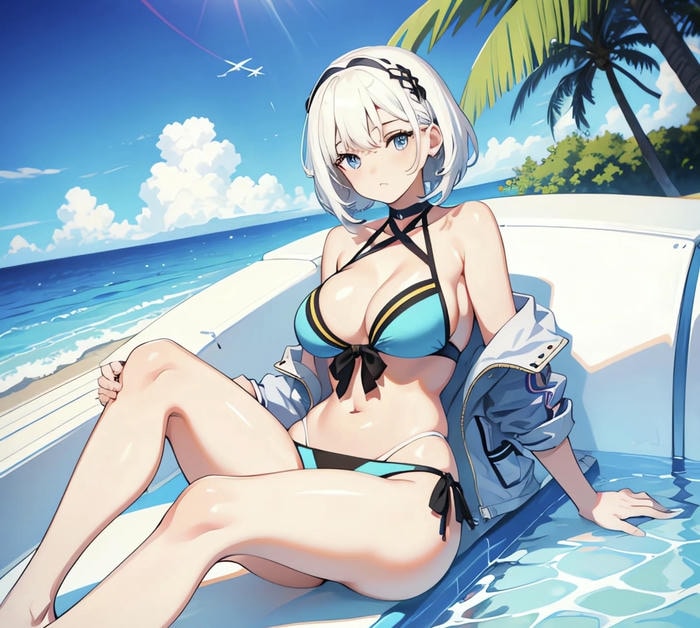 ảnh anime girl áo tắm