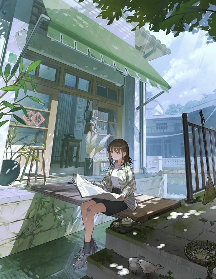 ảnh anime girl nghệ thuật hiếm