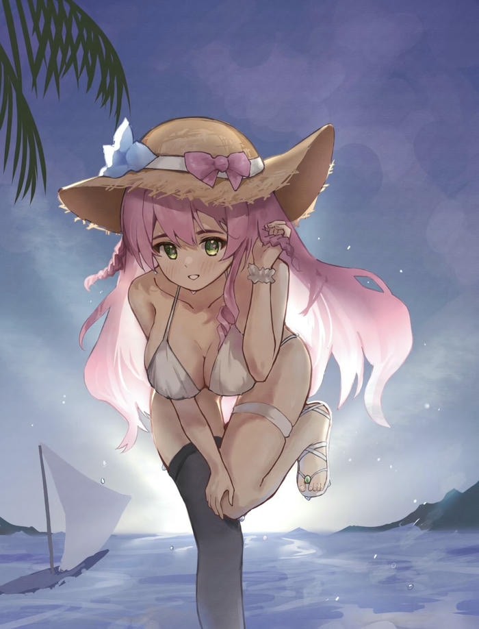 ảnh anime girl nóng bỏng bikini