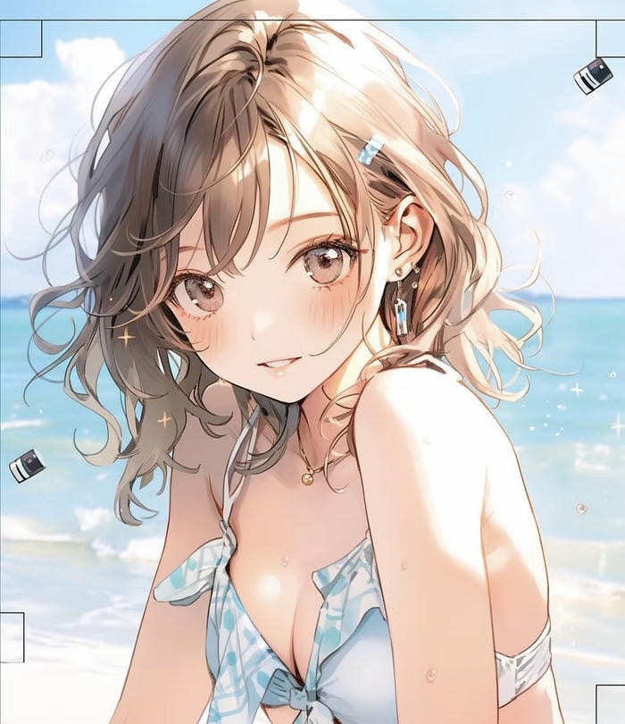 ảnh anime girl sexy bikini
