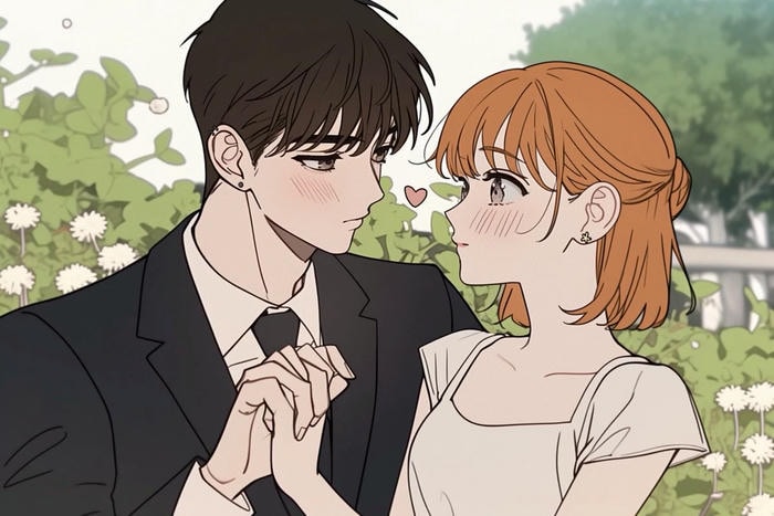 ảnh anime nắm tay cảm động