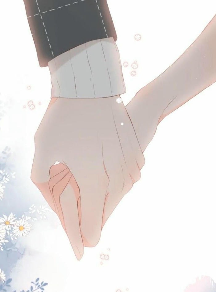 ảnh anime nắm tay người yêu
