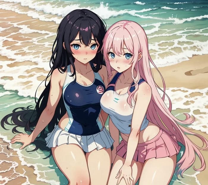 ảnh anime nữ gợi cảm bikini