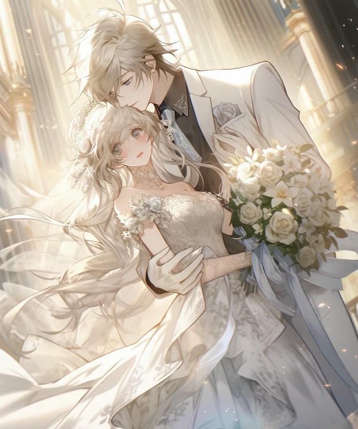 ảnh anime wedding lãng mạn