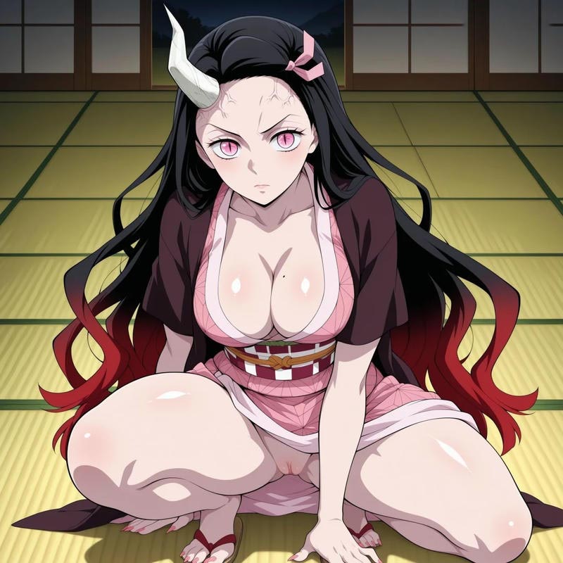 ảnh hentai nezuko táo bạo