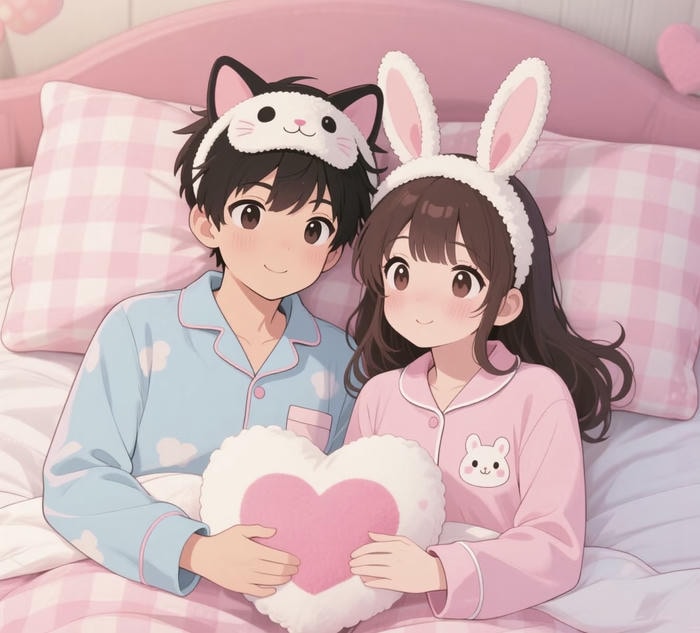 anime cặp đôi dễ thương đáng yêu