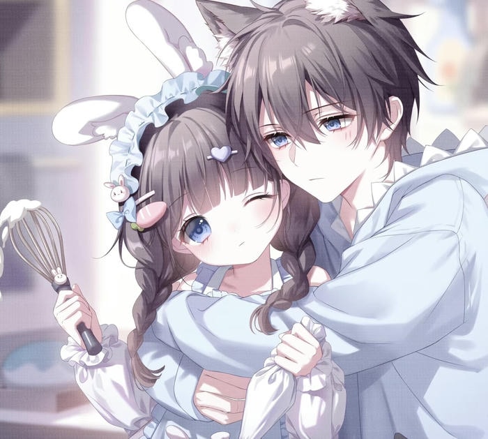 anime cặp đôi hạnh phúc