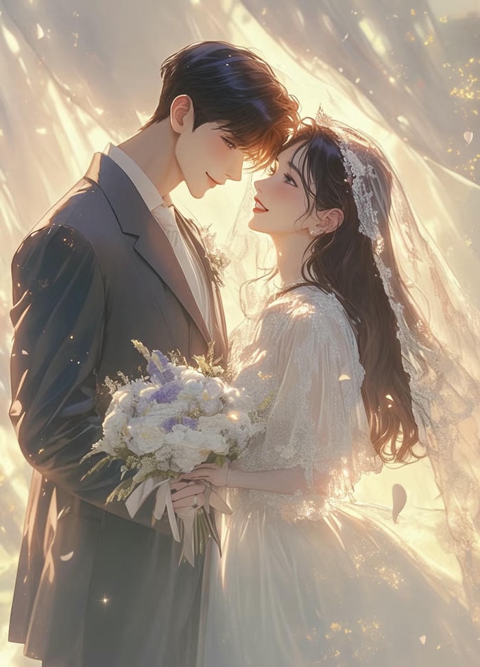 anime chú rể cô dâu