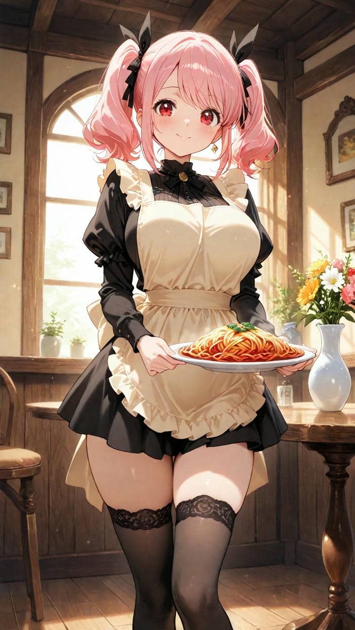 anime cô hầu đáng yêu