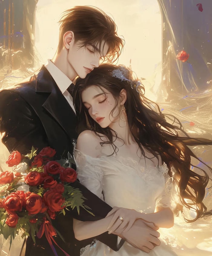 anime couple wedding