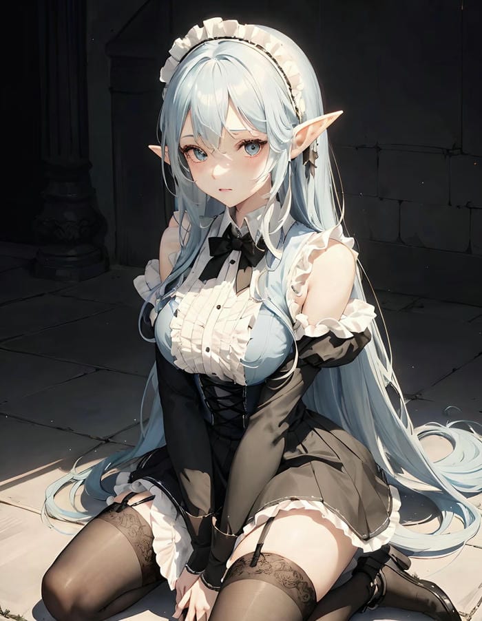 anime maid xinh đẹp