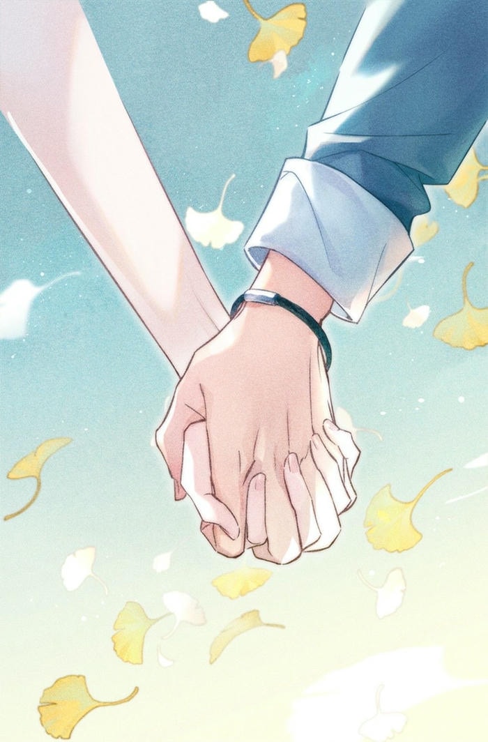 anime nắm tay trong sáng