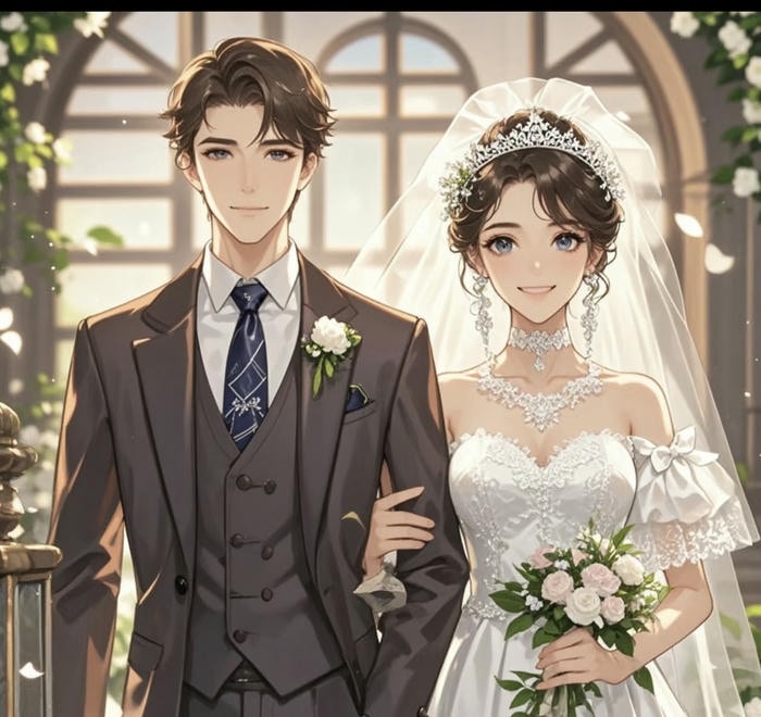 anime wedding đáng yêu
