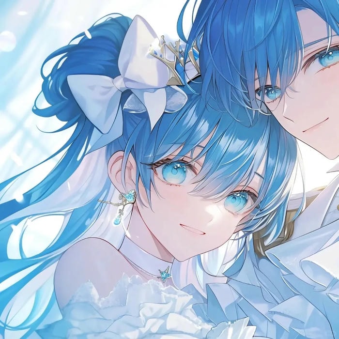 avatar đôi anime dễ thương đẹp