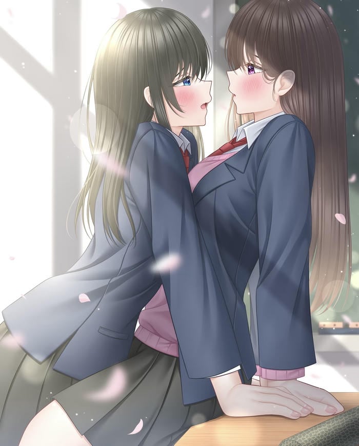 các hình ảnh anime bách hợp học sinh