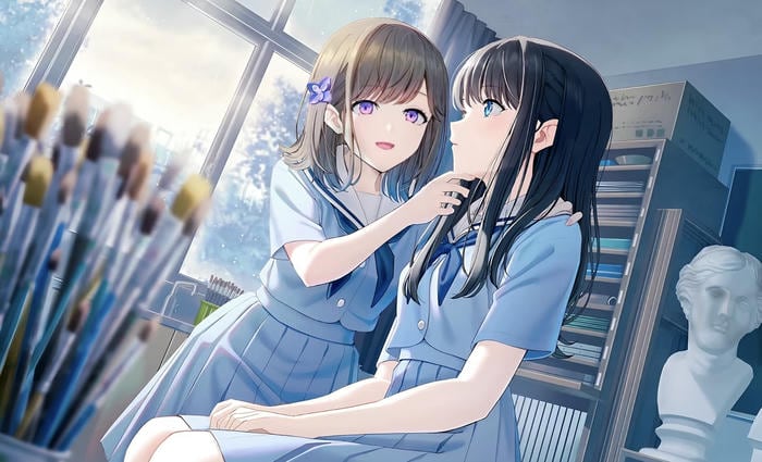 hình ảnh anime bách hợp đáng yêu