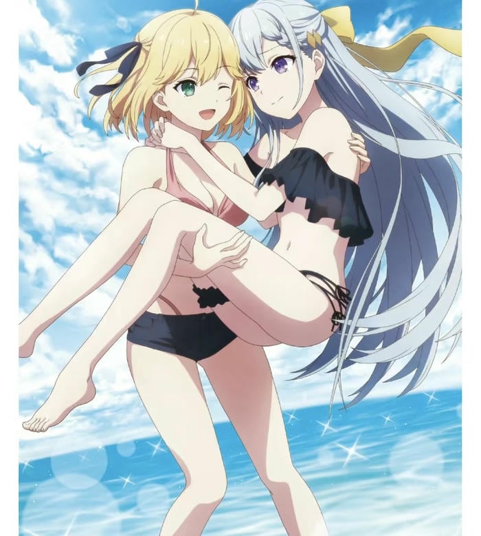 hình anime bách hợp dễ thương