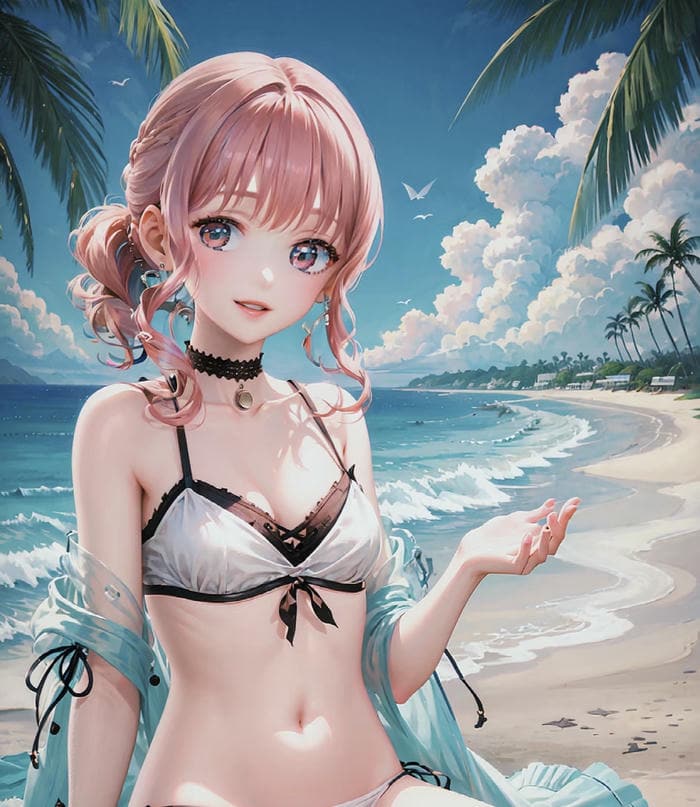 hình anime bikini quyến rũ