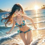 hình anime girl quyến rũ áo tắm