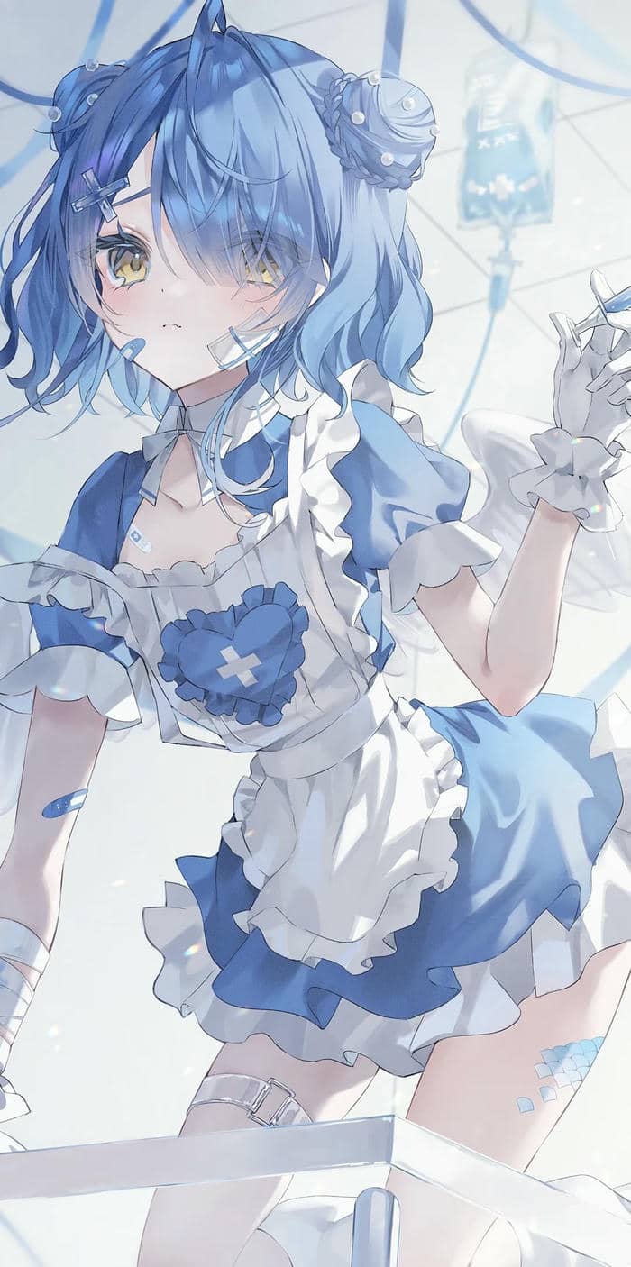 hình maid girl dễ thương