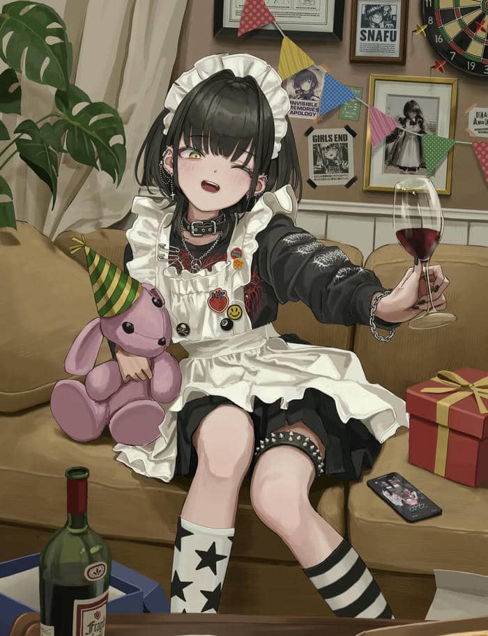 maid girl cute anime