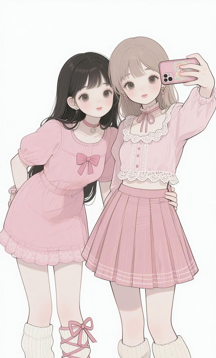 những ảnh anime bách hợp nhẹ nhàng tinh tế