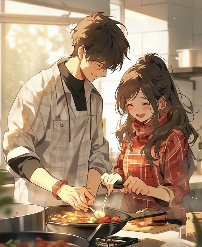 những ảnh anime cặp đôi hiện đại