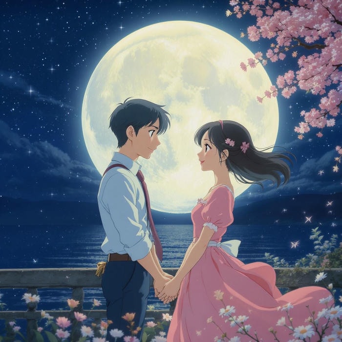 những ảnh anime nắm tay lãng mạn nhẹ nhàng