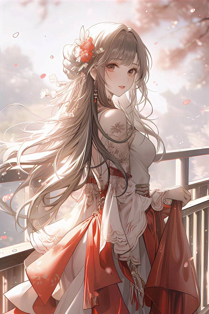 Ảnh anime nữ cổ trang phong cách cổ